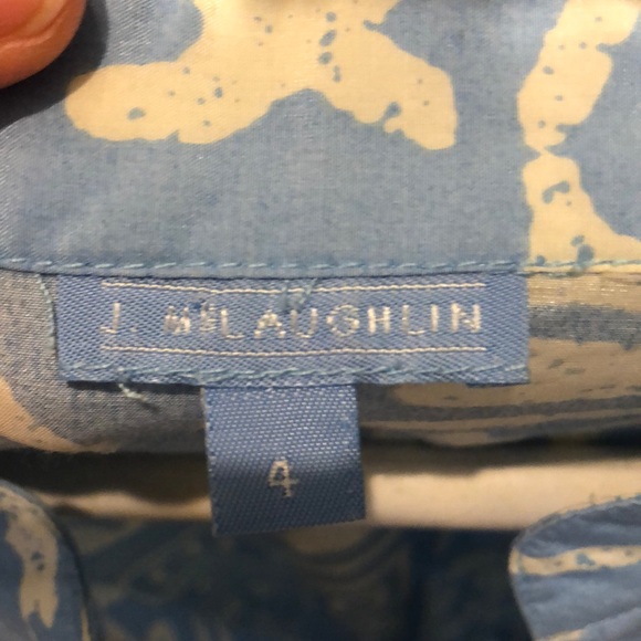 Blue and white tunic top - Picture 2 of 2